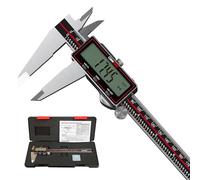 GemRed Digital Caliper 6" / 150mm, Wireless Stainless Steel Vernier Caliper with Large LCD, Calipers Measuring Tool, MM/Inch Conversion, Auto-Off, 4-Way Measuring for DIY Woodworking 3D Printing