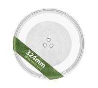 Gemroom 324mm Microwave Plate Replacement for WB49X10129 GE Microwave Glass Plate, LG 3390W1A027A and Kenmore Microwave Glass Plate 1B71961H Compatible with WP8172138 324 mm Whirlpool Microwave Plate