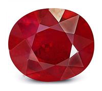 Gems 7.25 Ratti 6.50 Carat Natural A Quality Burma Ruby Manik Stone Original Earth Mind Certified Natural Loose Gemstone - B09C6D1M68, Silver Tone, Created Sapphire