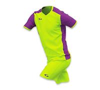 GEMS AM01-2614 KIT LAOS Football kits Unisex FLUO YELLOW/PURPLE M