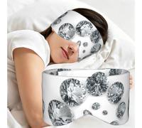 Gems Diamond Jewelry Jewels Luxury Printed, Sleep Mask for Home Travel, Full Eye Covers Light Blocking Eye Mask Sleep Eye and Ear Muffs