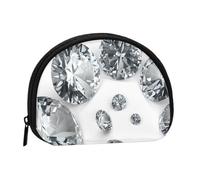 Gems Diamond Jewelry Jewels Luxury Printed, Women's Storage Bag Shell Makeup Bag Small Coin Purse Shell Change Pouch