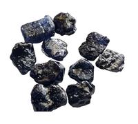 Gems For Jewels 11-12mm Blue Rough Raw Sapphire Gemstone, Loose Raw Blue Sapphire Jewelry Stones, 2 Pcs - PDG358