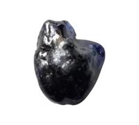 Gems For Jewels 12.5x11.5mm Blue Sapphire Rough Slice, Loose Raw Blue Sapphire Slice Gemstone for Pendant/Jewelry, 1 Pc - PDG368
