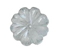 Gems For Jewels 13.5mm Aquamarine Melon Beads, 1 Pc Huge Natural Aquamarine Carved Melon Beads for Jewelry/Necklace - PPH54