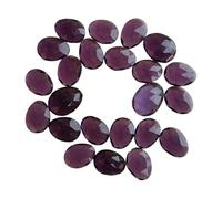 Gems For Jewels 16-18mm Amethyst Hydro Quartz Rose Cut Cabochons, 5 Pieces Amethyst Colored Rosecut Cabochons For Jewelry, Purple Color Gem - PNG41
