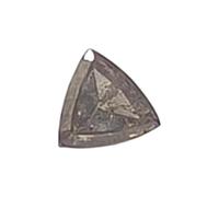Gems For Jewels 3.1mm Conflict Free Salt Pepper Triangle Diamond Rose Cut Trillion Loose Diamond for Minimalist Jewelry-PAD24