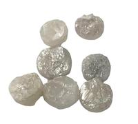 Gems For Jewels 3.5-4mm Approx, Grey White Rough Diamond Discs, Diamond Tyre, 1Pc, Diamond Studs, Diamond Button Shape, Raw Diamond, Uncut Diamond - DS166C, 3.5-4mm