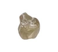 Gems For Jewels 4.8x5mm Clear Yellow Raw Diamond Crystal, 1 Pc Natural Smooth Crystal Earth Mined Sparkly Loose Diamond For Jewelry - PDD909