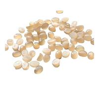 Gems For Jewels 4x6mm Peach Moonstone Plain Oval Cabochon, Oval Plain Calibrated Flat Back Peach Moonstone For Jewelry (10 Pcs) - BGPA477Z