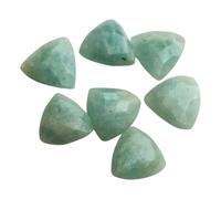 Gems For Jewels 8mm Amazonite Trillion Faceted Gemstones, 6 Pcs Loose Double Side Cut Amazonite Trillion Gemstones For Jewelry - KRS295Z