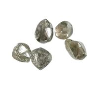 Gems For Jewels Beautiful Clear Diamond Rough, 3.2-4mm Clear White Loose Diamond Crystal for Jewelry - PDD955