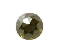 Gems For Jewels Conflict Free 3.6mm 0.36 Ct Rare Round Flat Back Rose-Cut Diamond, Green Rose Cut Diamond Cabochons for Engagement Ring/Jewelry - PDD998