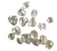 Gems For Jewels Conflict Free Beautiful Clear Diamond Rough, 1.5-2mm Clear White Loose Diamond Crystal for Jewelry - PDD952