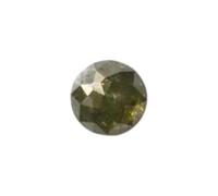 Gems For Jewels Rare Green Rose Cut Diamond Cabochon Loose Conflict Free Diamond for Engagement Ring Jewelry-PAD28