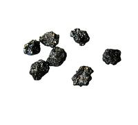 Gems For Jewels Women's 7mm To 8mm Approx Black Diamonds, Rough Diamond, Raw Diamond, Natural Diamond, Uncut Diamond Black Diamond For Jewelry (1Pc To 5Pc), 7-8mm, 2 PCS