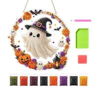 Gems Kits Halloween Ghost Cat Decoration Glitter Plate