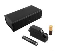 Gems Refractometer Detector 1.30-1.81 RI Range with Flashlight and Refractive Oil, Precision Gemstone Testing Tool for Identifying Diamo(A)