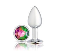 Gems Silver Chromed Anal Plug - Small