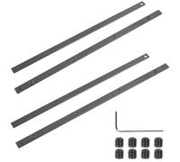Gemsaya 4 Pcs Guide Rail Connector Kit, P-45777 for Makita Track Plung Saw Long Cuts SP6000 198885-7, Rail Connector Set Compatible with Festool, Bosch, DeWALT, Curtain Track Accessories, Black