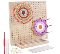 Gemsaya Crochet Blocking Board Large, 11 Inch/ 28cm Granny Square Blocking Board for Crochet, Wooden Crochet Blocking Board and 20 Pins for Knitting and Crochet Projects, Crochet Frame Blocking Mats