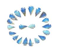 GEMSCITE Opalite Arrowheads (20 PCS) - 1" to 1.5" Arrowheads for DIY Project Craft Point Necklace, Jewelry Making & Gifting - (Natural Indian Arrowheads)