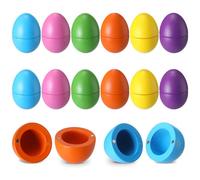 Gemscream 12 Set Easter Magnetic Wooden Eggs Fillable Hollow Wood Eggs 2.4 x 1.8 Inches Easter Basket Stuffers for Holiday Hunt Party Supplies Decor Craft(Bright Color)