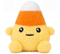 Gemscream Halloween Candy Corn Plush Toy Funny Collectible Plush Orange Candy Corn Stuffed Toy for Halloween Decorations and Gifts