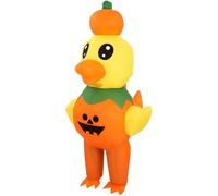 Gemscream Inflatable Duck Costume for Adults Halloween Blow Up Realistic 3D Duckling Halloween Party Outfit for Cosplay Party Festival Parade Carnival Suit Jumpsuit Group Theme Events (Duck)