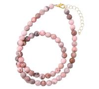 Gemstone Bead Chokers Necklaces For Women Men Handmade Natural Stones Beads Necklace Healing Crystals Strand Reiki Yoga Jewelry Gifts With Card Zebra Stone