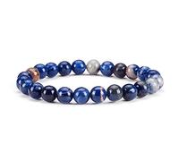 Gemstone Beaded Bracelets For Women and Men - 8mm Round Beads - Cherry Tree Collection - Small, Medium, Large Sizes