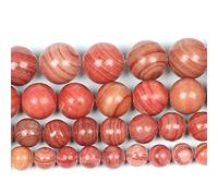 Gemstone Beads, Rose Red Wire Stone Charm Round Loose for Jewelry Making Needlework Bracelet DIY(10mm About 38 pcs)