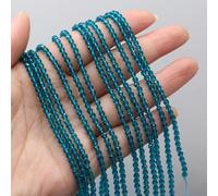 Gemstone Beads, Small Section Bead Blue Spinels Loose for Jewelry Making DIY Bracelet Necklace Accessories(Sea Blue)