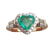 Gemstone Birthstone Sapphire Statement Engagement Rings For Women Anniversary Promise Rings For Her Minimal Rings for Women (Green, 9)