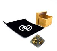 Gemstone Blue Aventurine Third Eye Pyramid with Reiki Engraving in Jewellery Box and Om Bag Feng Shui Yoga Meditation