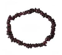 Gemstone Bracelets,Natural Garnet Crystal Bracelets,Irregular Gravel Stretchy Jewelry Reiki Yoga Gifts For Women Men