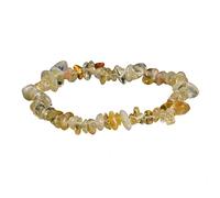 Gemstone Bracelets,Natural Irregular Gravel Crystal Bracelets Reiki Elastic Crystal Bangle Jewelry for Women Men Christmas Birthday Gifts Citrine