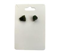 Gemstone Chip Stud Earrings, 1x1cm, Green Aventurine