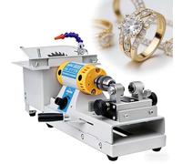 Gemstone Cutting Machine, 750w Lapidary Equipment,Adjustable Speed Polisher,Jewelry Polishing Machine, Multifunctional Bench Lathe,800-10000r/Min,for DIY Faceting, Table Saw Kit