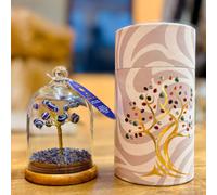 Gemstone Dome Garden - Evil Eye on Lapis - 20 beads