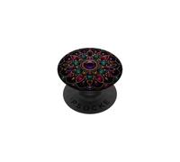Gemstone Floral Mandala Crystal Mosaic Jewel Pattern Ornamen PopSockets Adhesive PopGrip