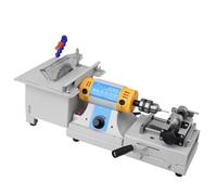 Gemstone Grinding and Faceting Machine, Multifunctional Jewelry Lapidary Saw with Adjustable Speed for Precise Cutting