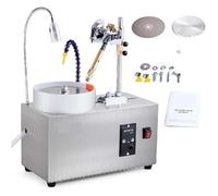 Gemstone Grinding and Polishing Machine, Adjustable Speed Faceting Equipment for DIY Jewelry Making