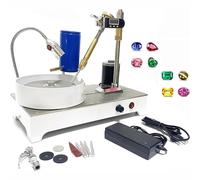 Gemstone Grinding Faceting Machine, 120W Jewelry Polisher, Lapidary Flat Grinder with Digital Display, 2800RPM for Jewelry, Jade, and Precious Metals