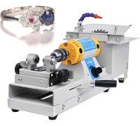 Gemstone Grinding Faceting Machine, DIY Faceted Gem Polishing Machine 800-10000 RPM Jewelry Polisher, Flat Grinder Lapidary Machine for Cutting, Engraving, Drilling and Grinding