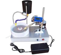 Gemstone Grinding Faceting Machine Jewelry Stone Angle Polisher, Trimming Machine, Jewelry Polisher Flat Grinder with Digital Display Mechanical Handle, 2800RPM, 120W