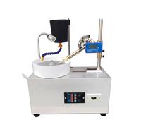 Gemstone Grinding Machine for Jewelry Polishing, 2800 RPM Lapidary Flat Grinder with Digital Display, 180W Power
