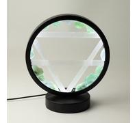 Gemstone Halo Lamp Earth Aventurine And Selenite Decorative Light