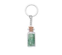 Gemstone Keychains, Gemstone Keyrings, Natural Crystal Crushed Stone Gemstone Keychains, Key Ring,Car Keyring Handbag Backpack Wallet Accessories Keychain Decoration Gifts For Women Me,Green Aventuri