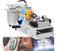 Gemstone Polishing Grinding Machine, 0-10000rpm Adjustable Speed for DIY Jewelry Making, Lapidary Saw for Cutting, Drilling, and Polishing Gold Silver Jewelry